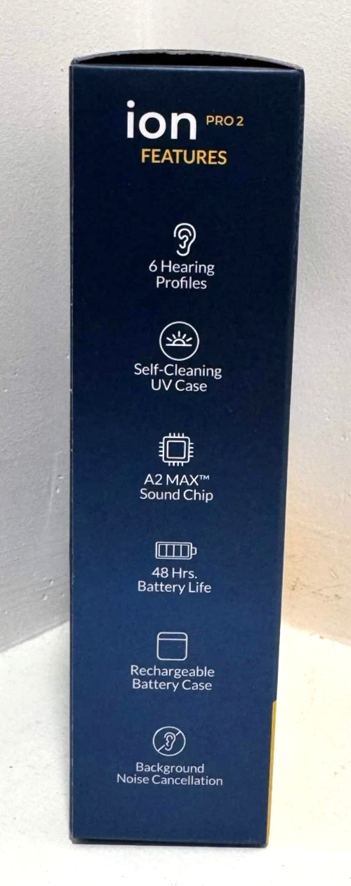 Audien Hearing ion Pro 2 OTC Rechargeable Hearing Aids App Control Brand New