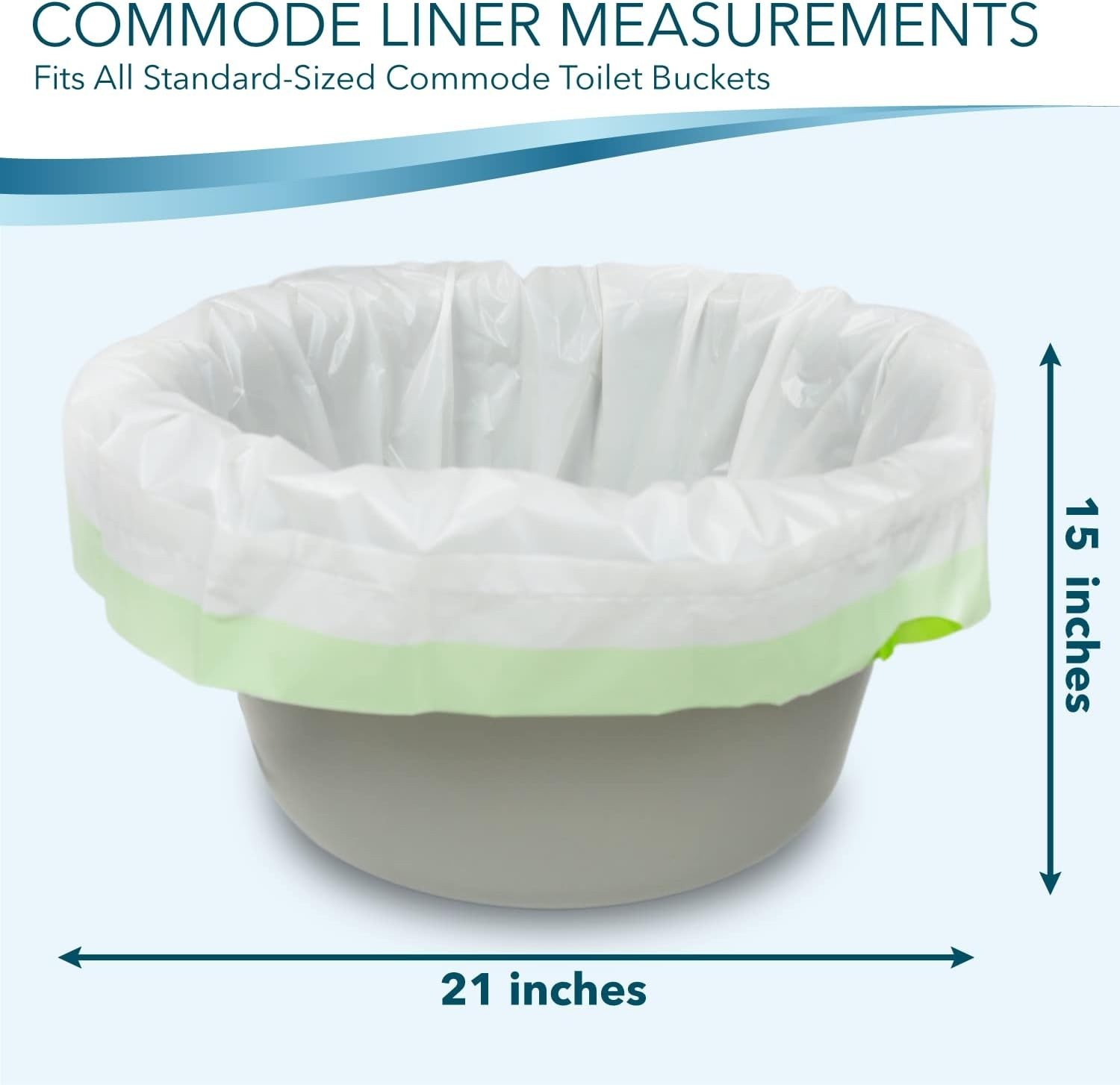 Bedside Commode Liners for Portable Toilet Chair Bucket and Bedpan | Value Pa…