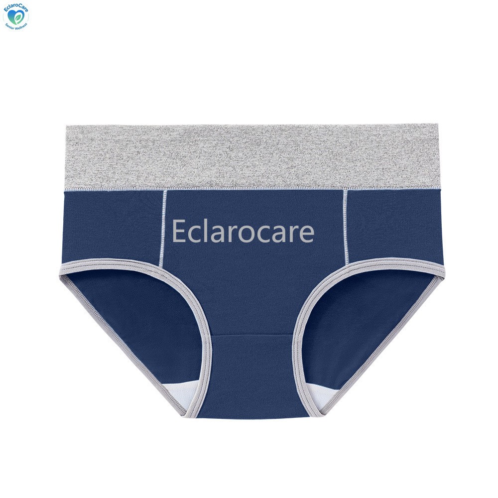 3pcs Two-Tone Minimalist Women’s Mid-Rise Briefs Cotton Waist-Slimming Underwear