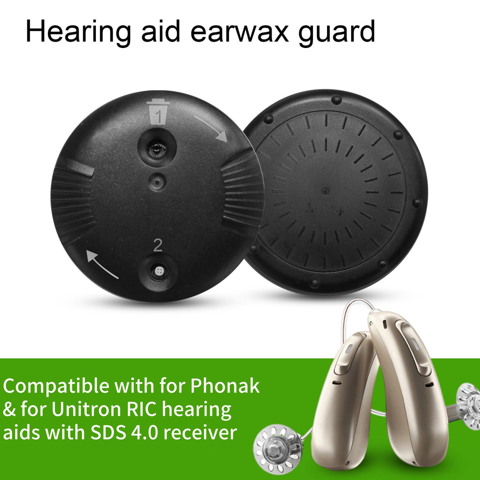 4 Packs 32 Total Filters Hearing Aid Filters for Phonak CeruShield Wax Guards