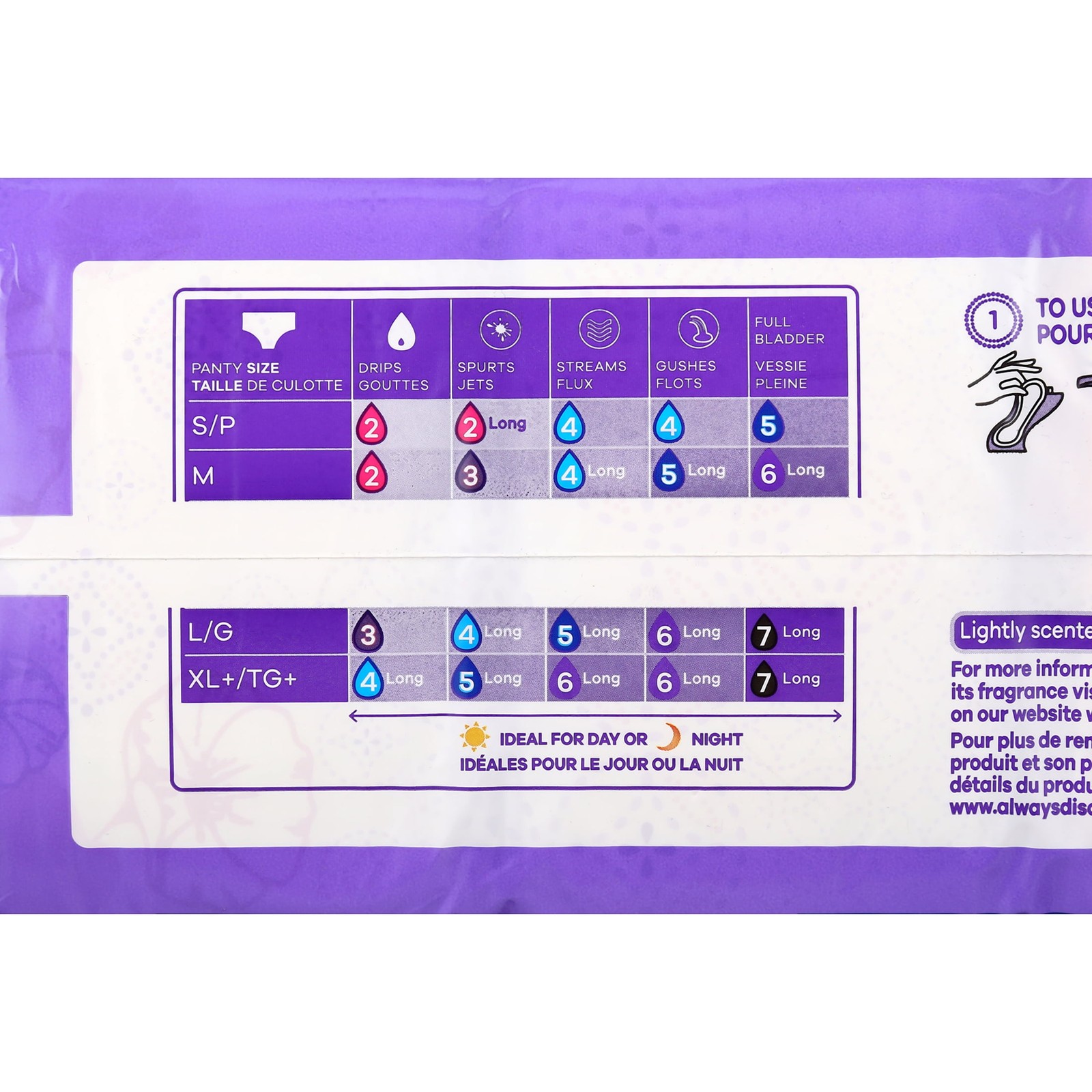 Always Discreet Adult Incontinence Pads for Women, Ultimate Extra Absorbency