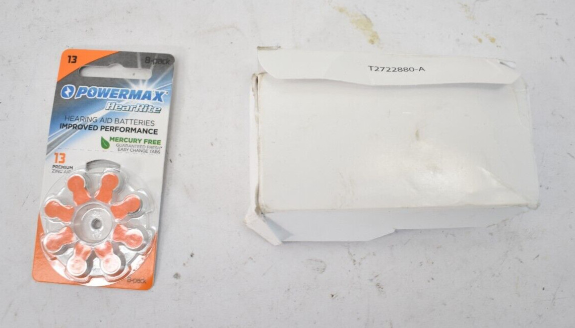 Lot of 8 Packs Powermax Hearing Aid Batteries Size 13 1.4V PR48 Zinc Air 8/Pack