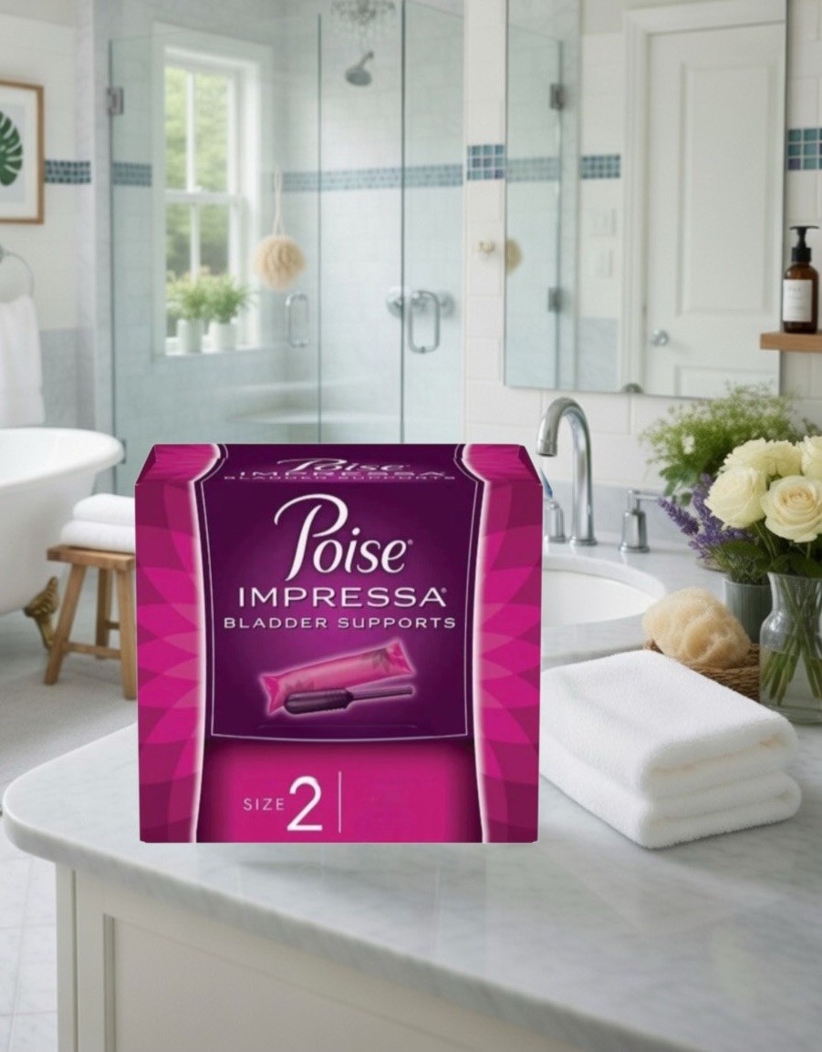 Poise Impressa 8 Count Bladder Supports for Women Size 2 Expiration 2028