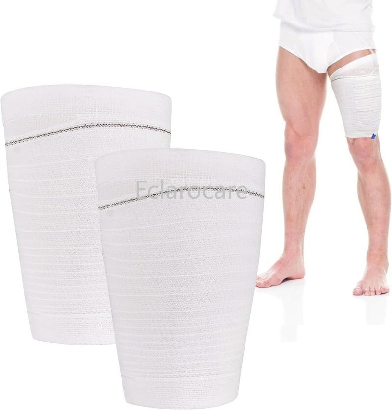 2Pcs Catheter Leg Bag Holder soft Fabric breathable Sleeves Urine Unisex
