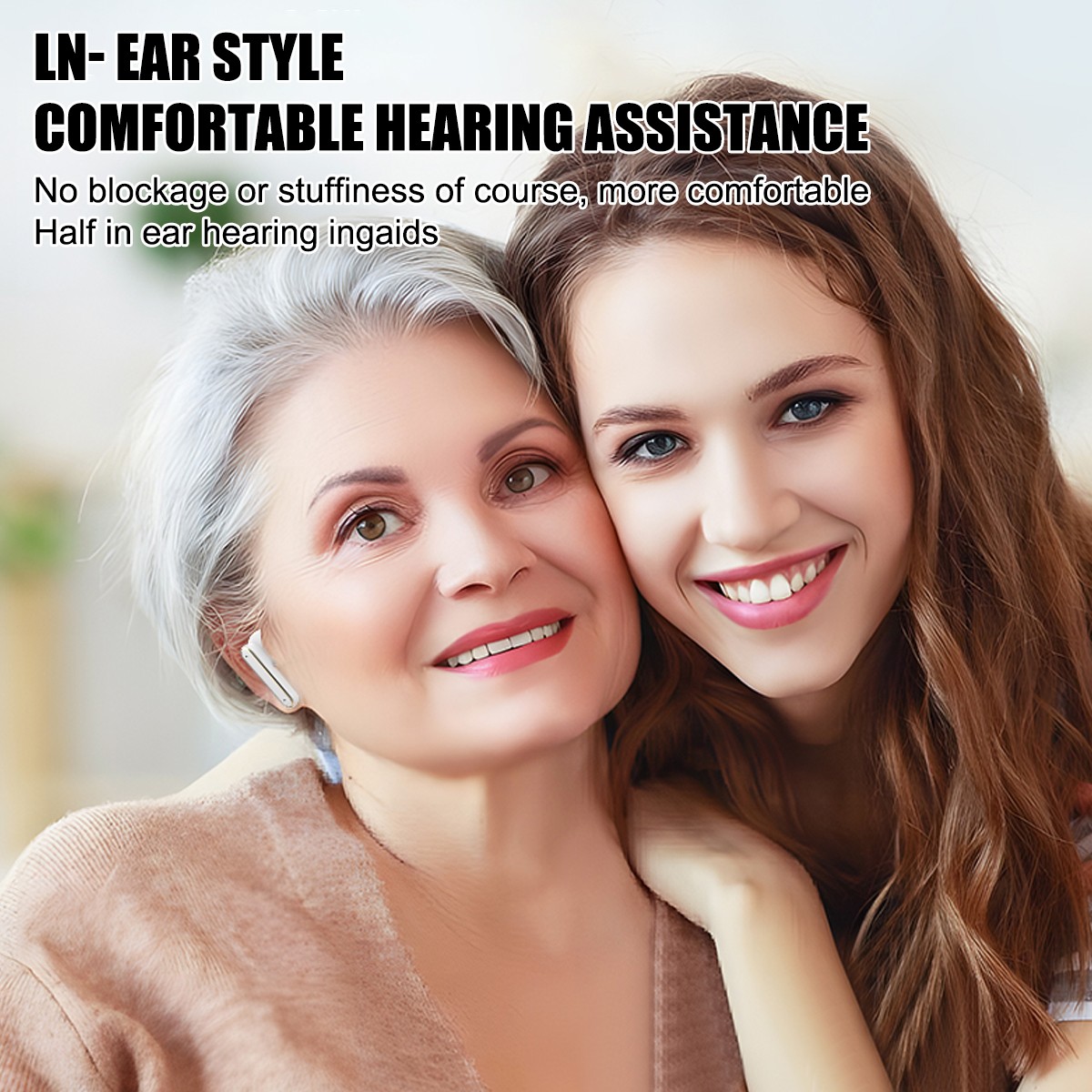 Digital Hearing Aids Noise-Cancelling 8 Channel Severe Loss Sound Amplifier ITE