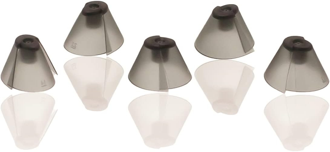 GN Resound Sure Fit Hearing Aid Standard Receiver Tulip Domes Dark Gray Split