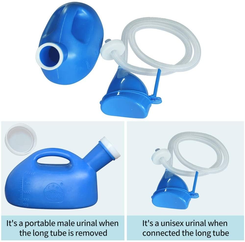 Unisex Female or Male Bed Urinal,YUMSUM Universal Potty Pee Bottle Collector Tra