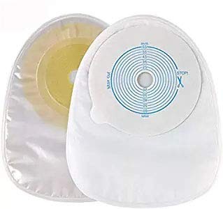 Disposable Colostomy Bags One-Piece Closed Stoma Bag Ostomy,Max Cut to Fit 20…
