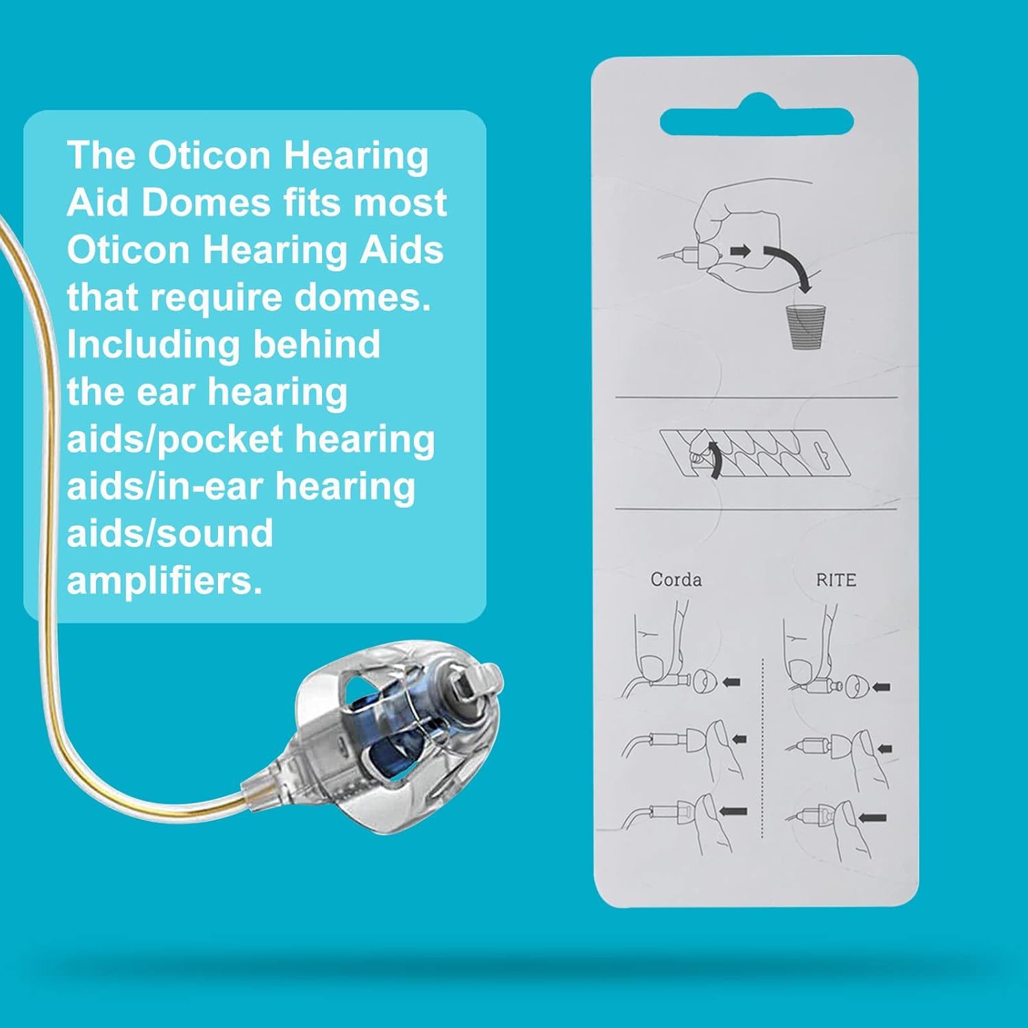 Hearing Aid Domes for Oticon Minifit Double Vent Bass Domes: 3 Packs (10Mm), Uni