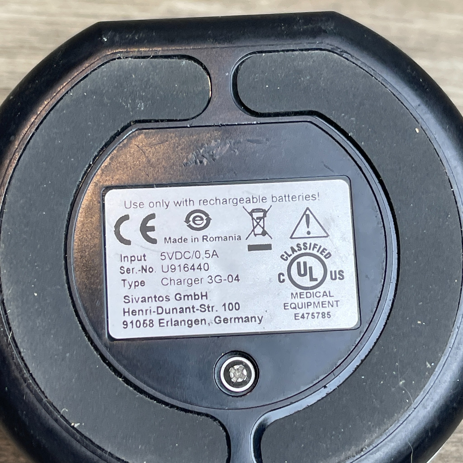 Sivantos Smart Power 13-M Charger 3G-04 Hearing Aid Charging Base – Parts Only