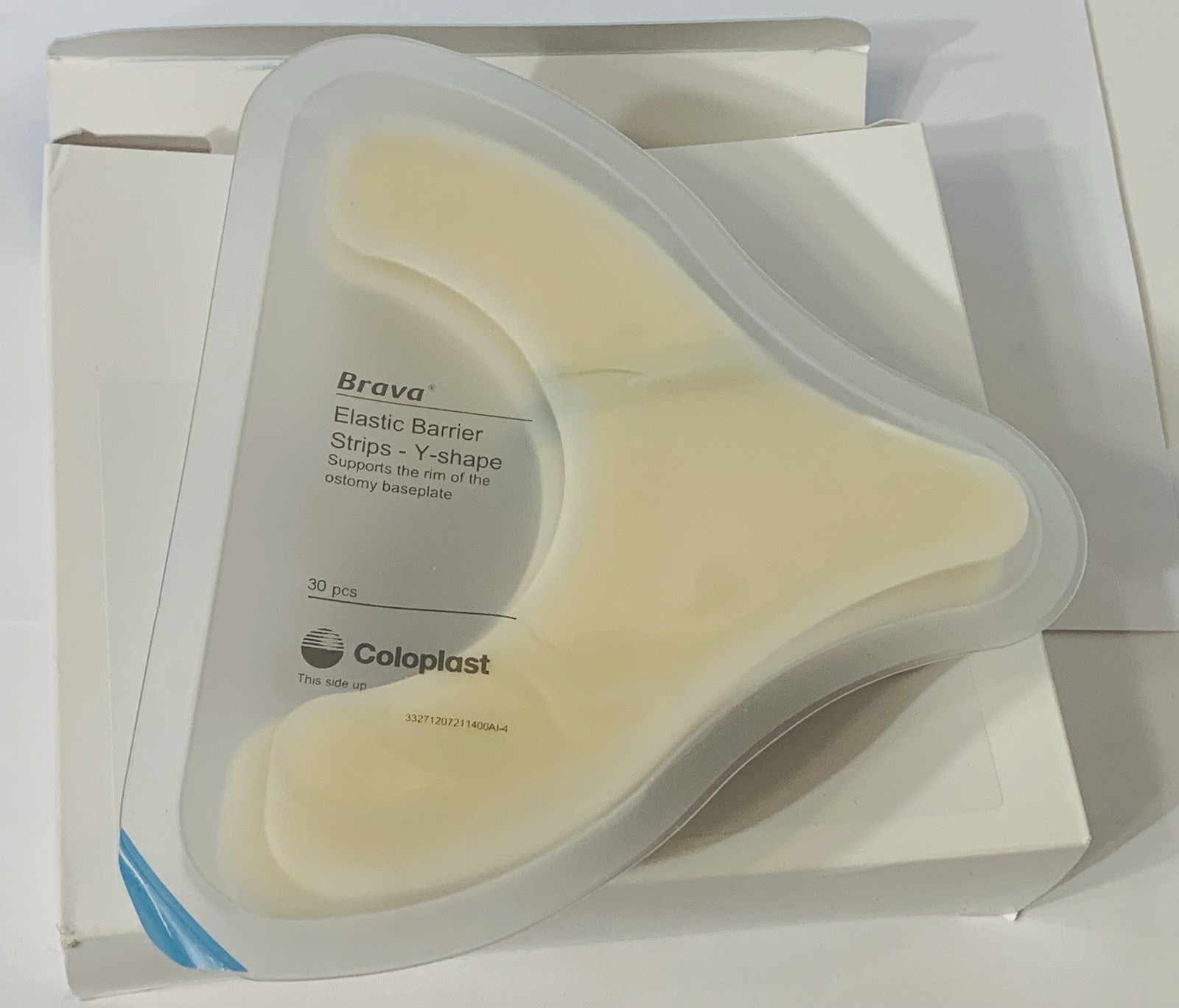 30 Coloplast BRAVA 120721 Elastic Barrier Strips Y Shape Ostomy Care Exp2027/07
