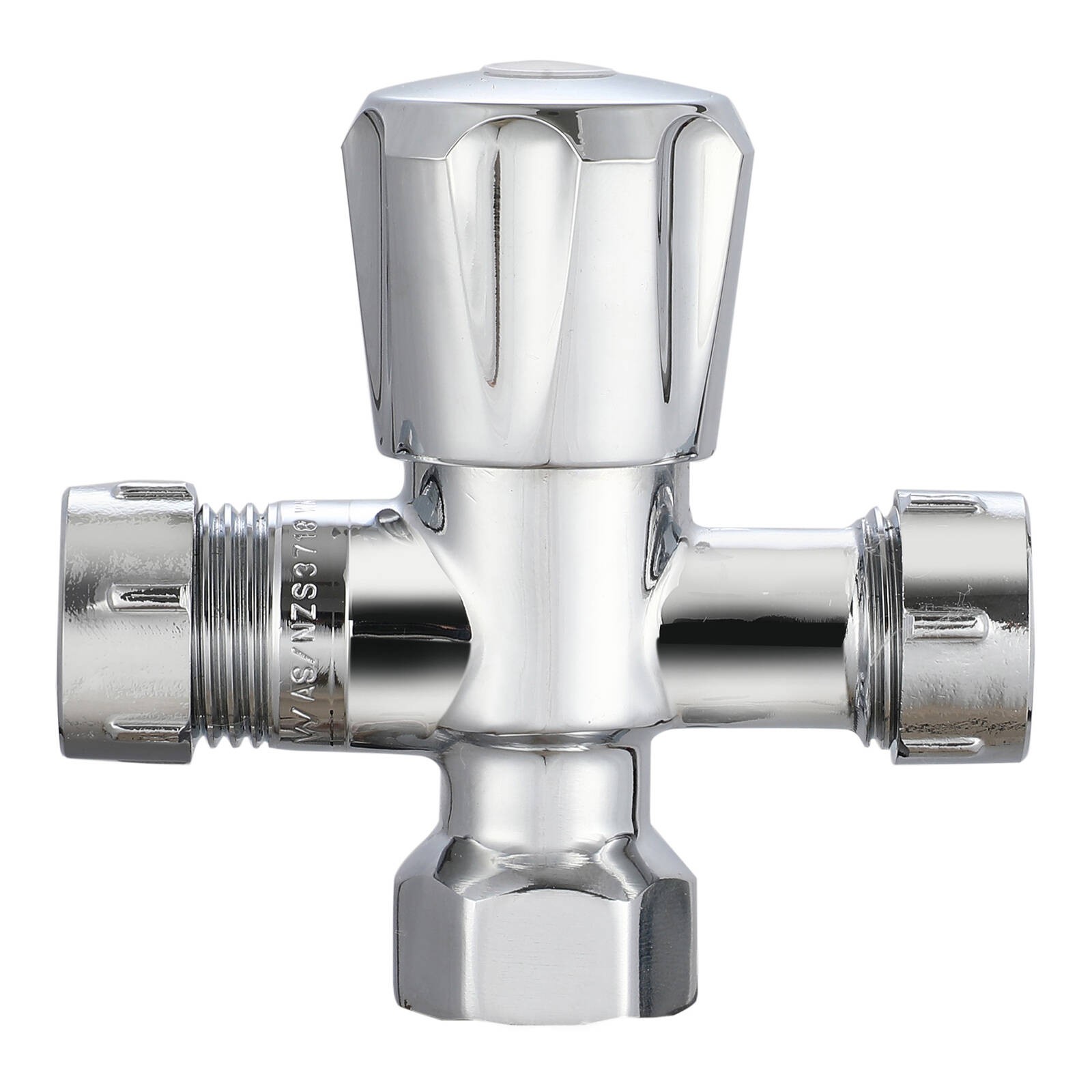evekare 15 x 15mm Chrome Double Mini Cistern Stop Tap