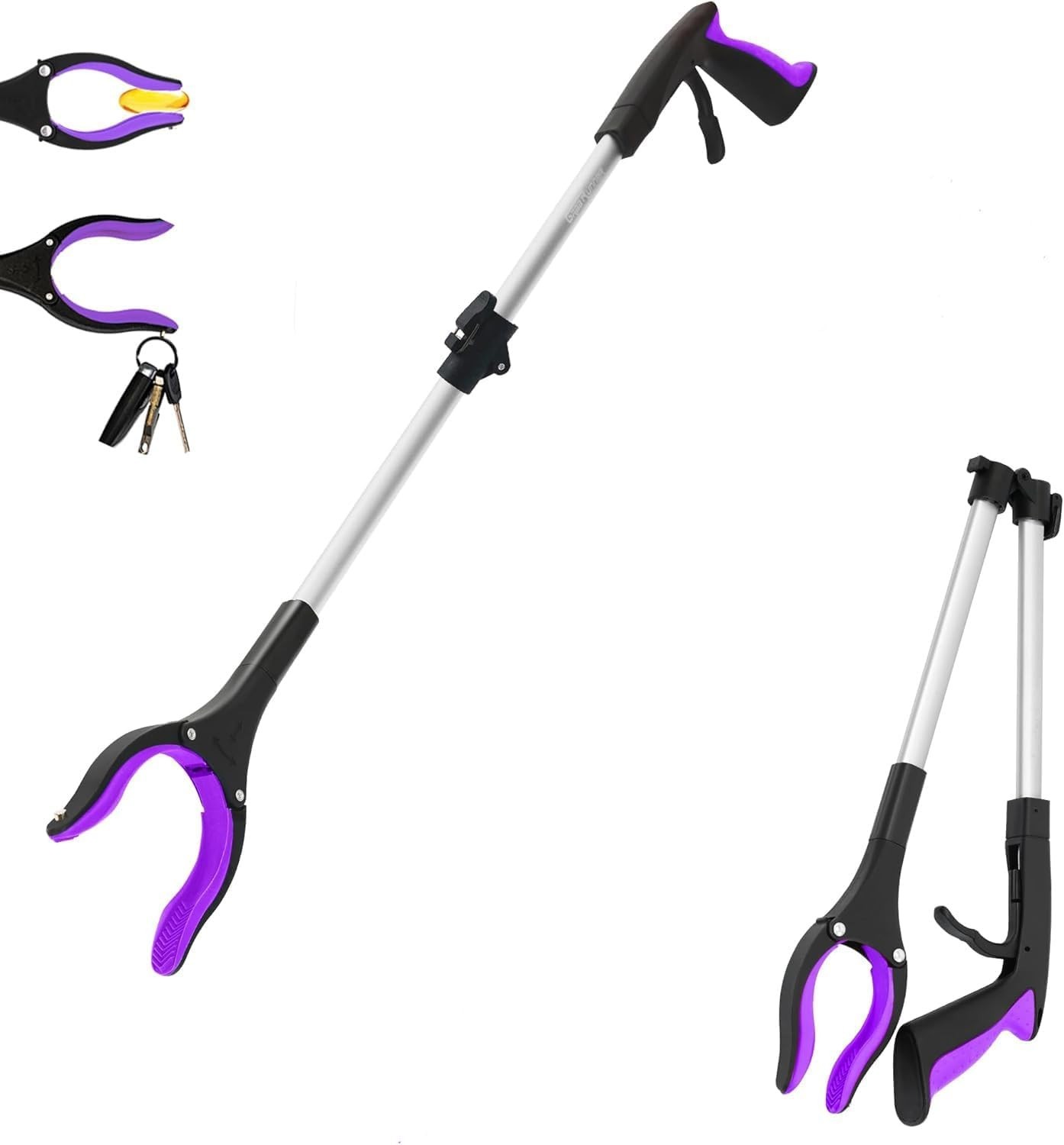 32 inch Heavy Dutyup to 10 lbs Reacher Grabber Tool with Strong Magnetic Purp…