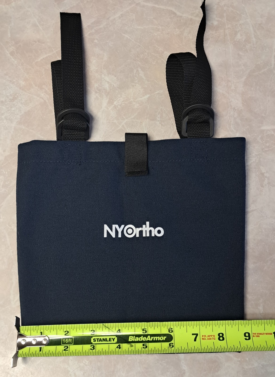 NYOrtho 9549 Urine Drainage Bag Holder Cover Blue Washable For Wheelchair/Bed