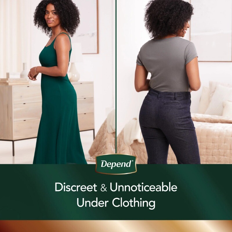 Depend Silhouette Women’s Incontinence &Postpartum Underwear for Bladder Leaks,M