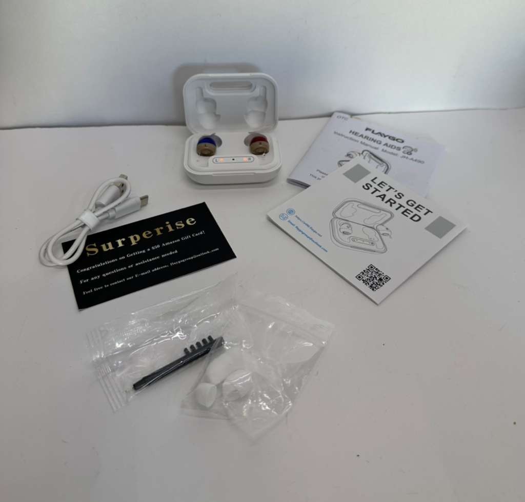 Pro Rechargeable Hearing Aids for Seniors with Hearing Loss, Smart Noise Reducti