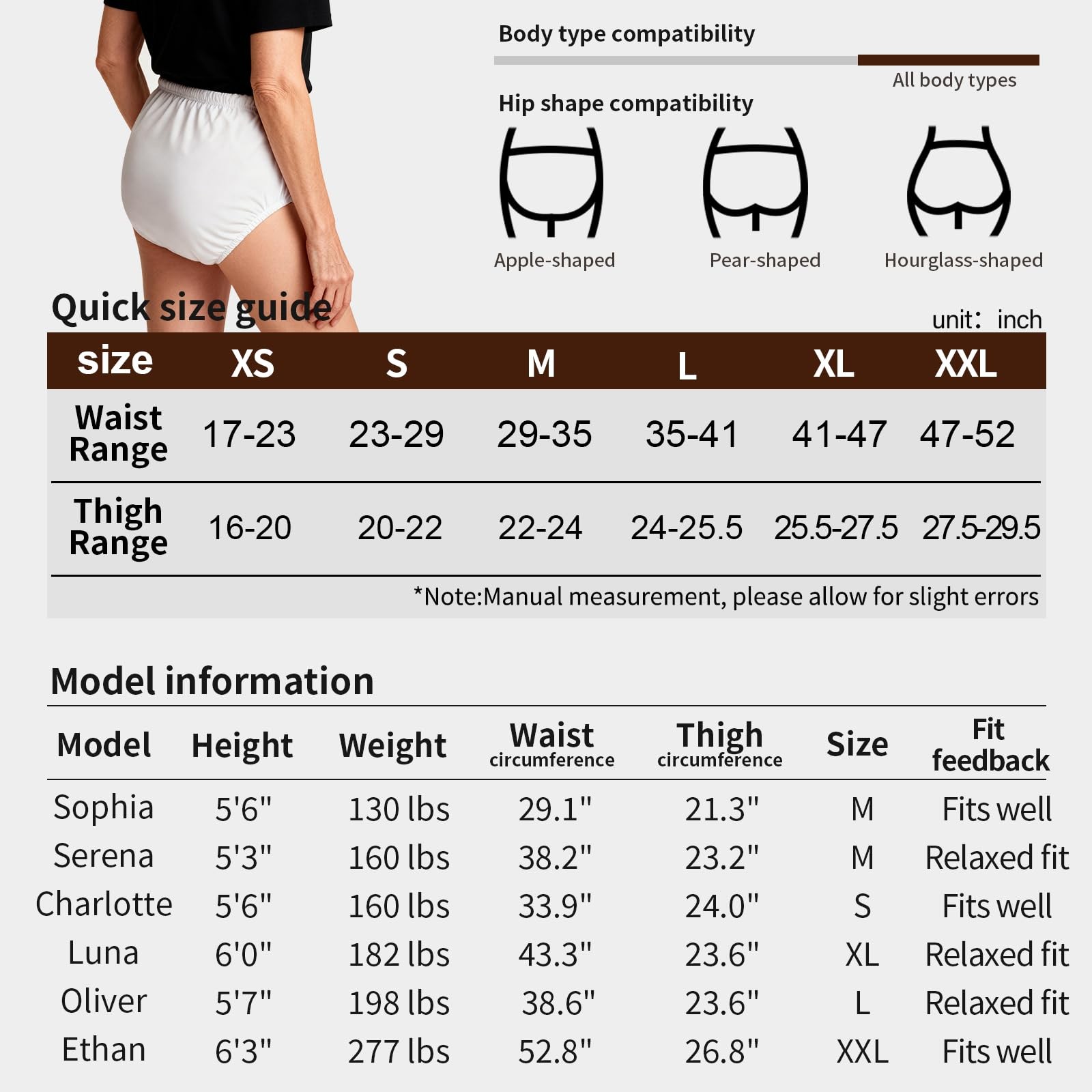 Florith 2 Pack Washable Reusable Adult Rubber Pants Waterproof Incontinence …