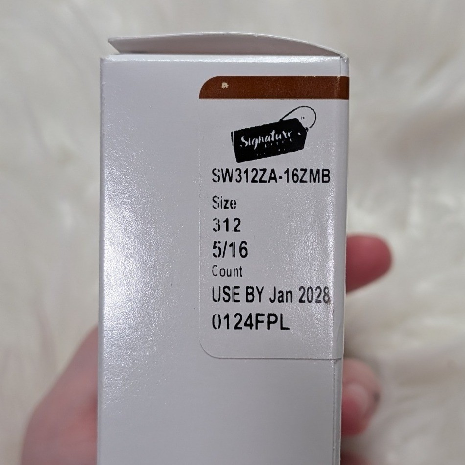 New 80 (5/16) Count Size 312 Signature Select Hearing Aid Batteries 1.45V Brown