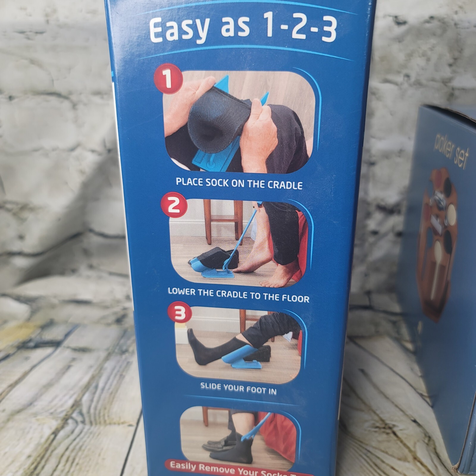 Allstar Innovations Sock Slider Easy on Easy Off Socks Shoes 2 Piece Design