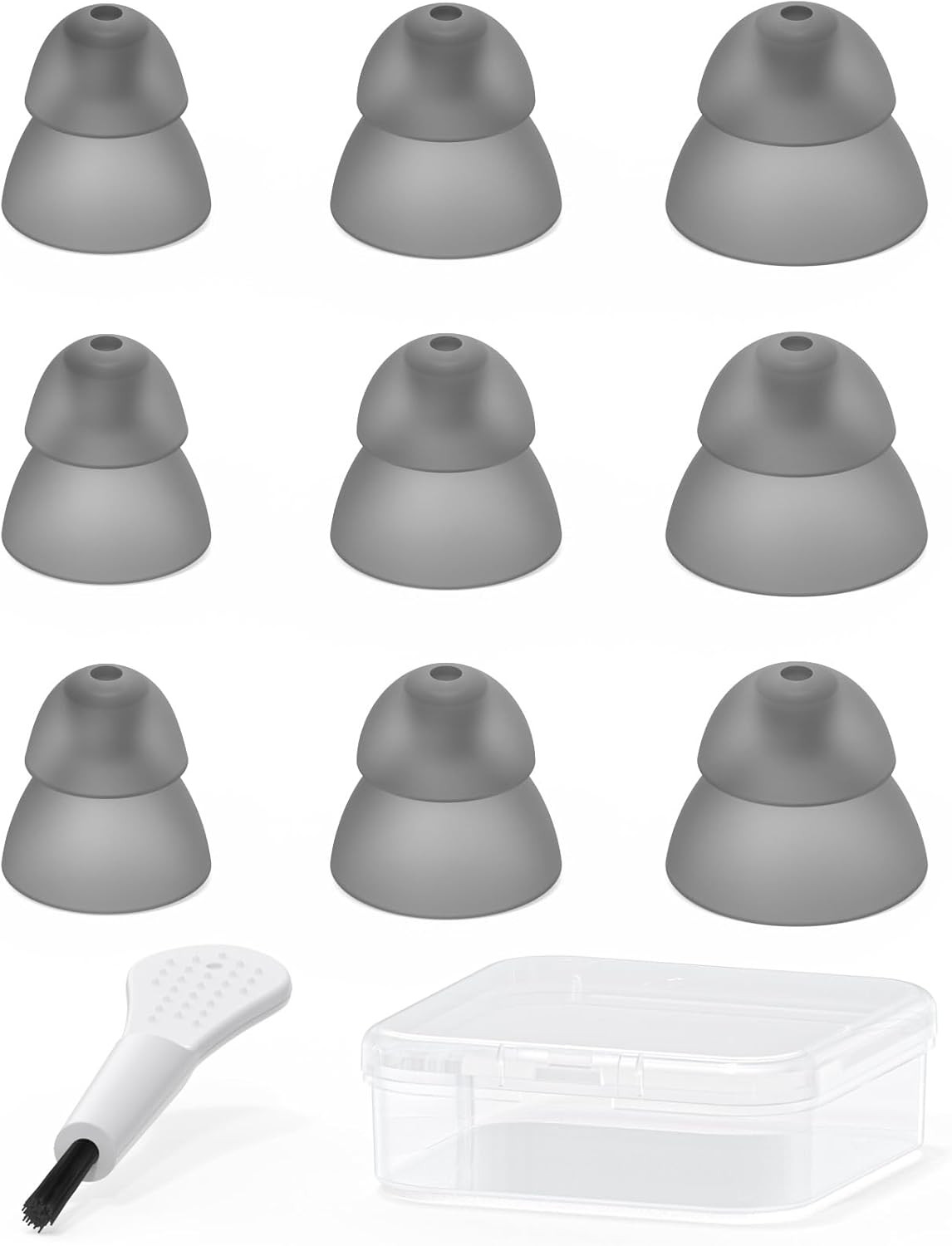 Resound Compatible Hearing Aid Domes Smoky Power Dome Ear Tips Replacement (Tria