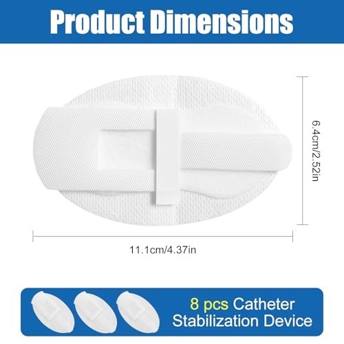 Catheter Stabilization Devices – 8 PCS Self-High Adhesive Catheter Holder