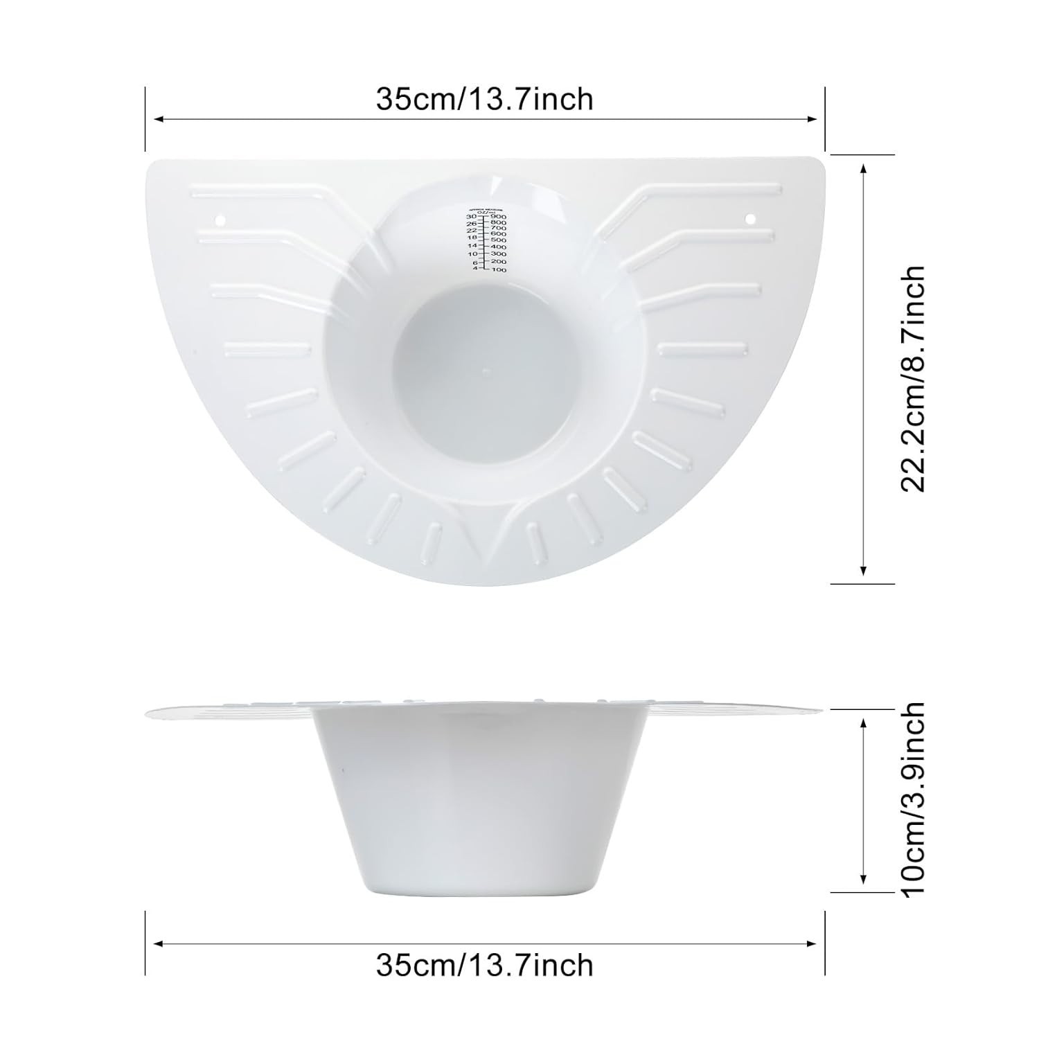 4 Pack Urine Collection Hats for Toilet, Durable Graduated Specimen Collector…