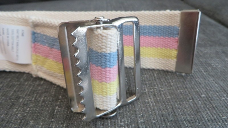 Gait Belt w/ Chrome Metal Buckle 60 in – Sammons Preston – Mobile Assist / Lift