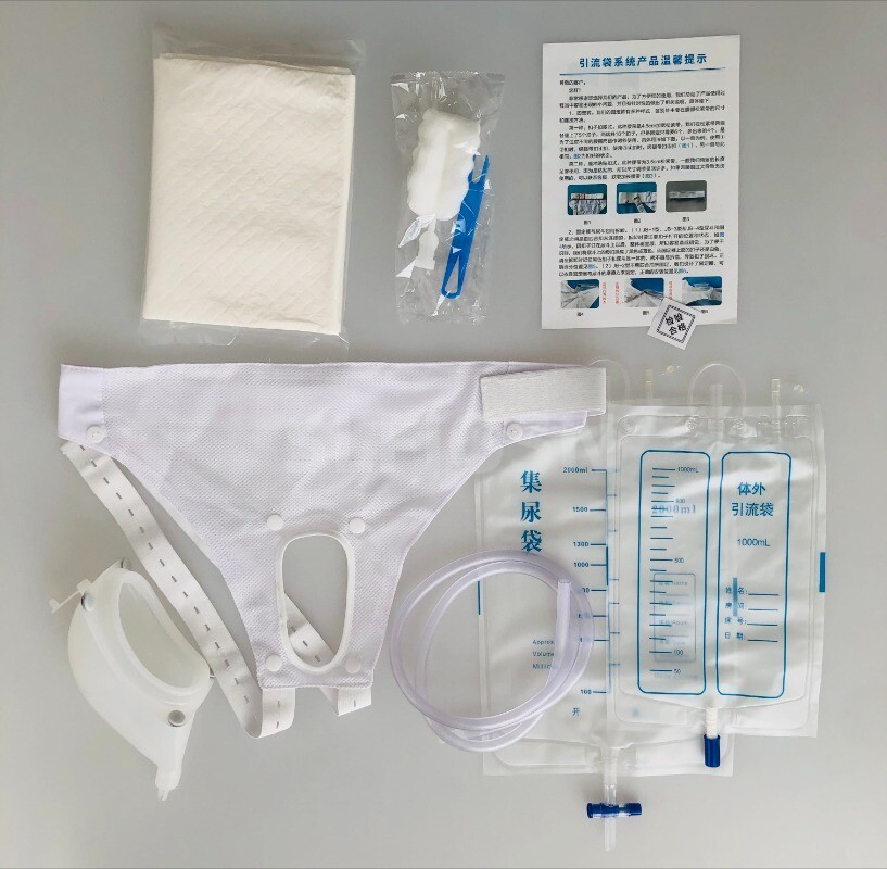 Male/Female Silicone Urine bag Collector Urinal Pee Holder Collector Urinary