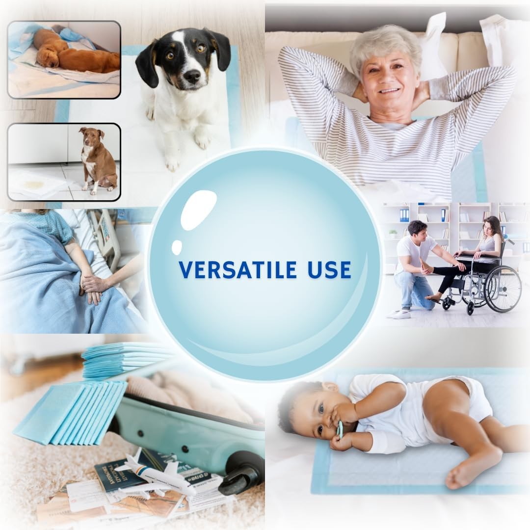 25/50/100 Disposable Incontinence Bed Pads Ultra Absorbent Bed Sheets 90x60cm