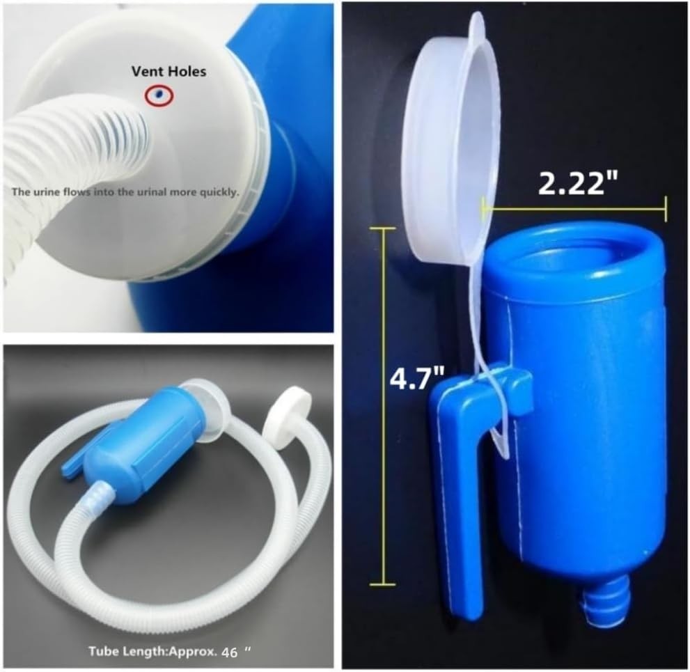 Men’s 2000ML Portable Potty, Pee Bottle Male Urinal Collector for Hospital Ca…
