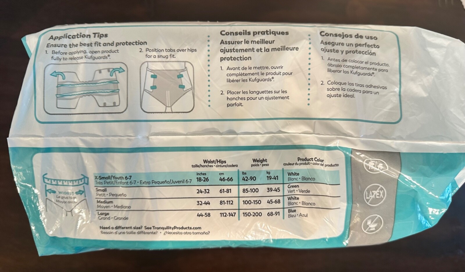 Tranquility Essential Incontinence Brief XS Breathable 2743 Heavy 30 Ct