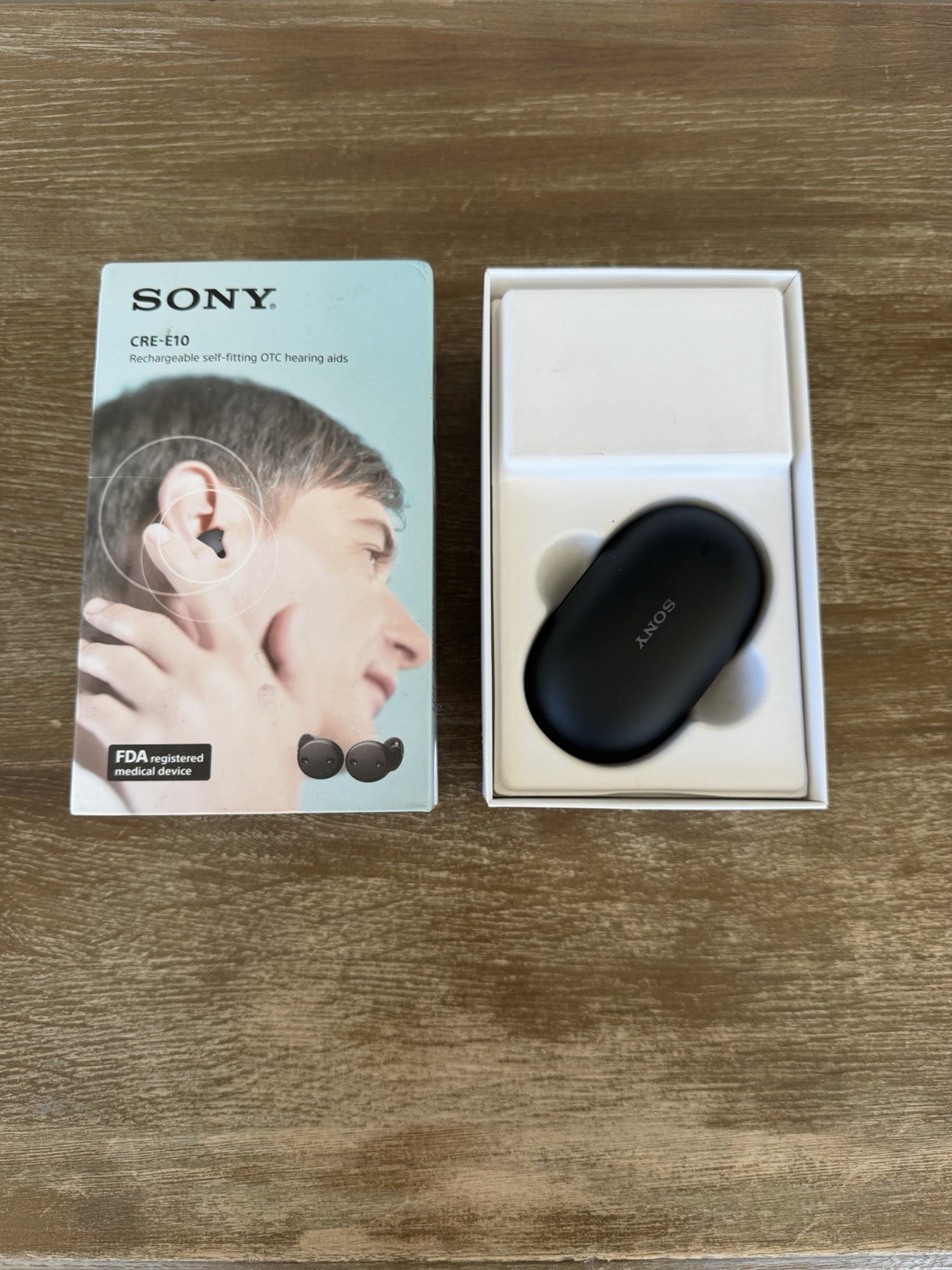Sony CRE-E10 Self-Fitting OTC Hearing Aids – Black. Partially Tested. Read! ￼