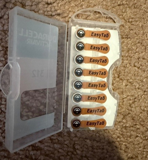 Duracell Activair Hearing Aid Batteries 312 Easy Tab 8 count