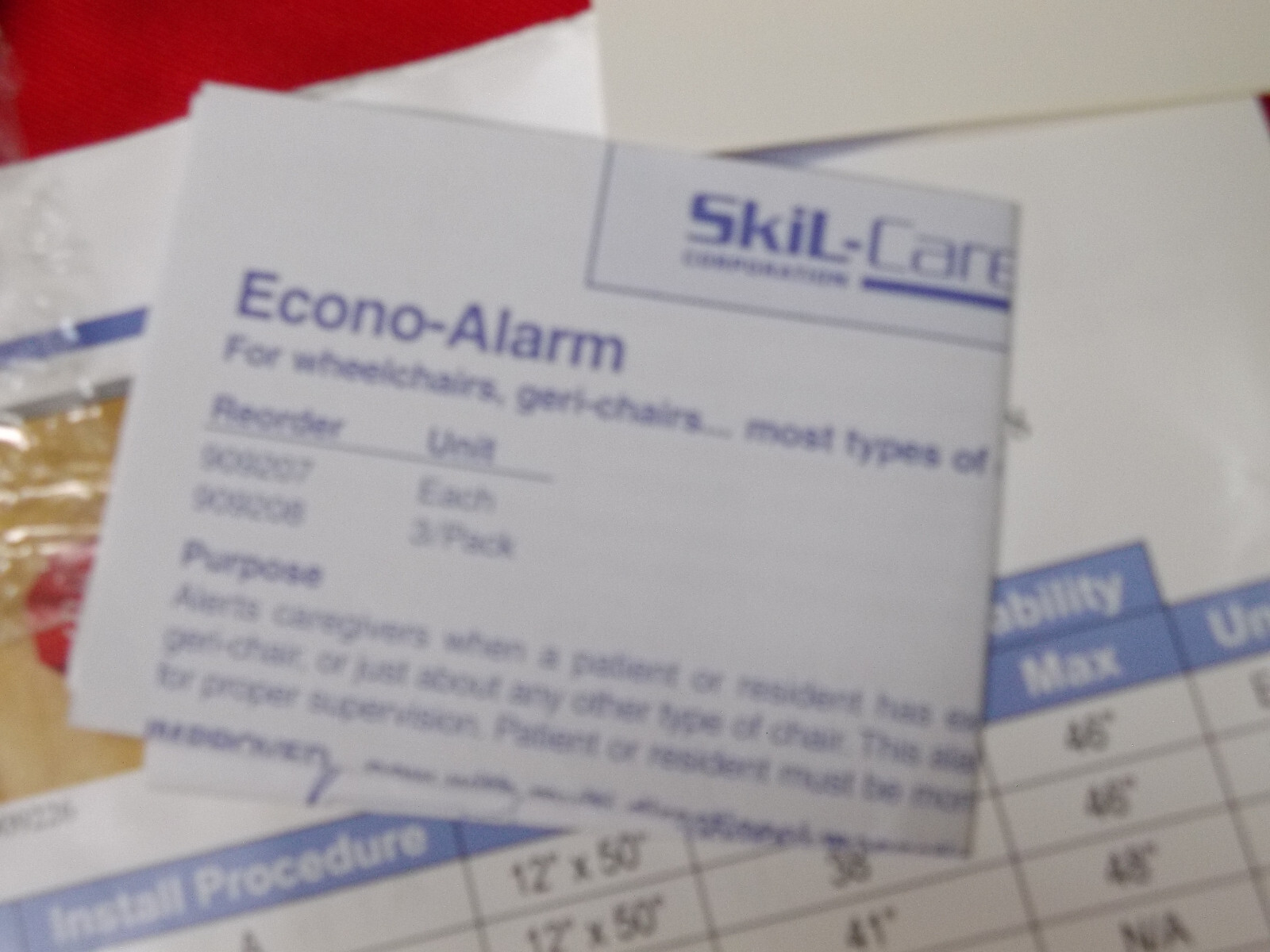 Skil-Care Corp Econo Alarm 909207 with Stop Strip with Magnets