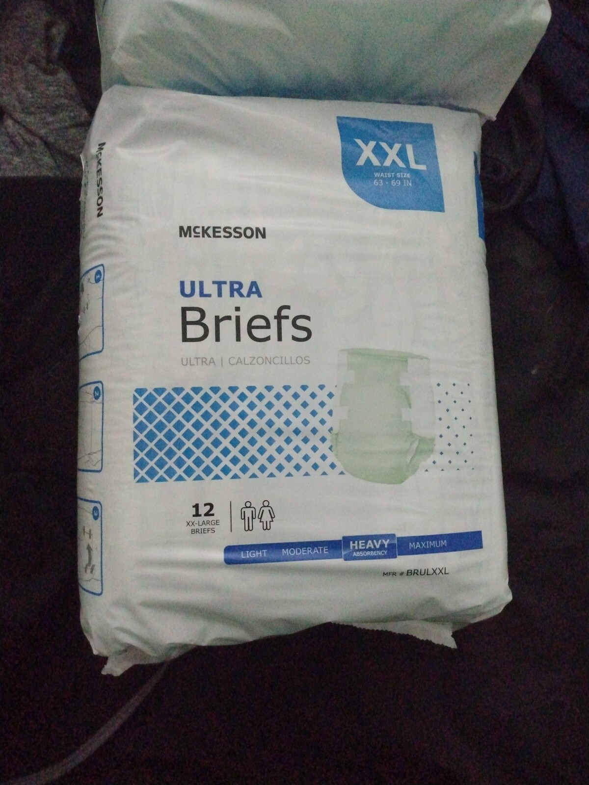 McKesson Ultra Heavy Absorbency Adult Disposable Brief Diapers XL Tab Closure