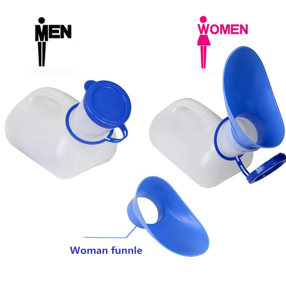 Unisex Potty Urinal for Car, Portable 1 Count (Pack of 1), White