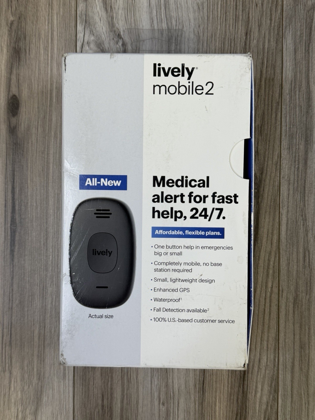 Lively Mobile 2 Medical Alert System GPS Waterproof 247 Help G1N
