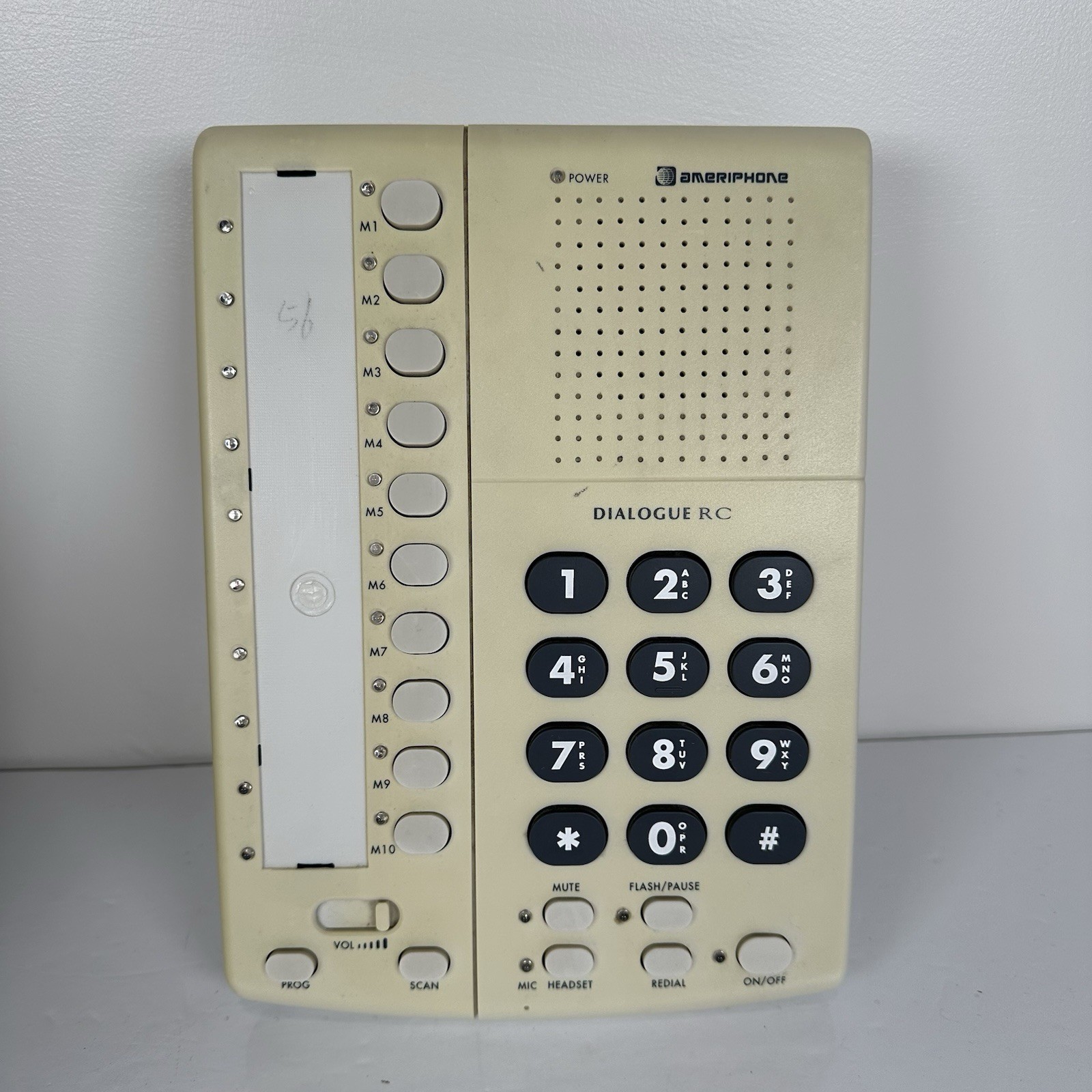 Ameriphone Dialogue RC-200 Hearing Impaired Telephone Base Unit RC200 RemoteREAD