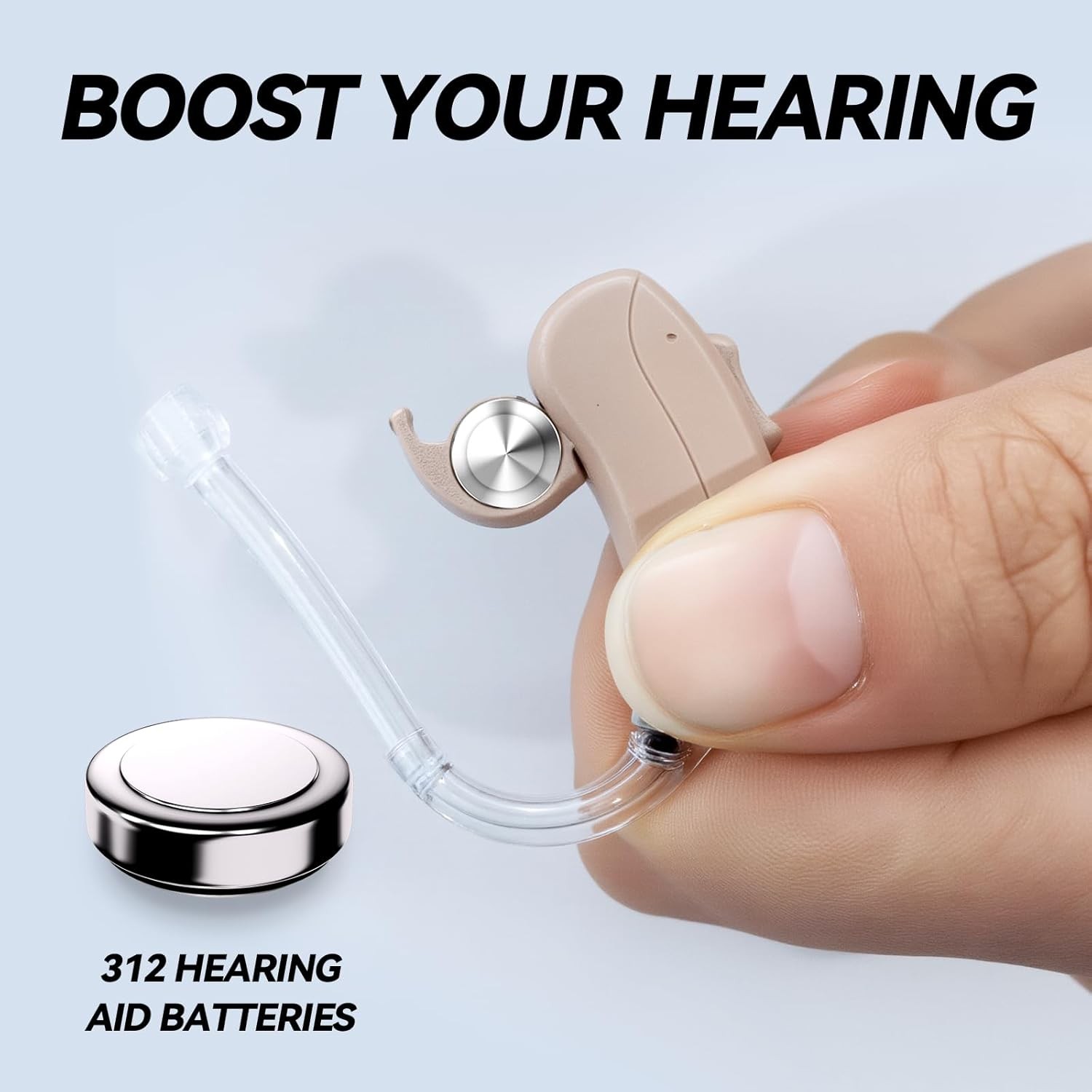 Hearing Aid Batteries Size 312 24-Pack Zinc Air 1.45V Long Lasting Easy Open
