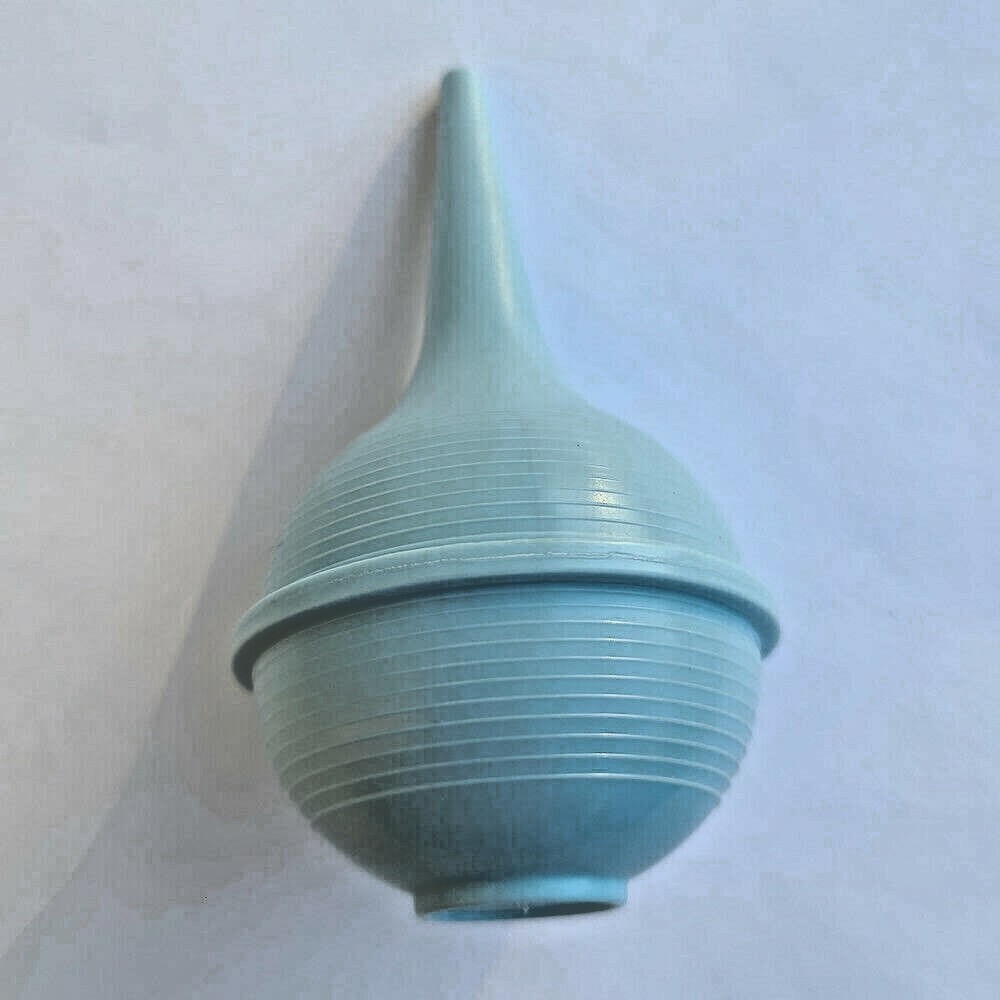 EUS2 Ear Ulcer Syringe Bulb Sterile 2 oz Newborn Cleansing Nasal Blue (2 Pack)