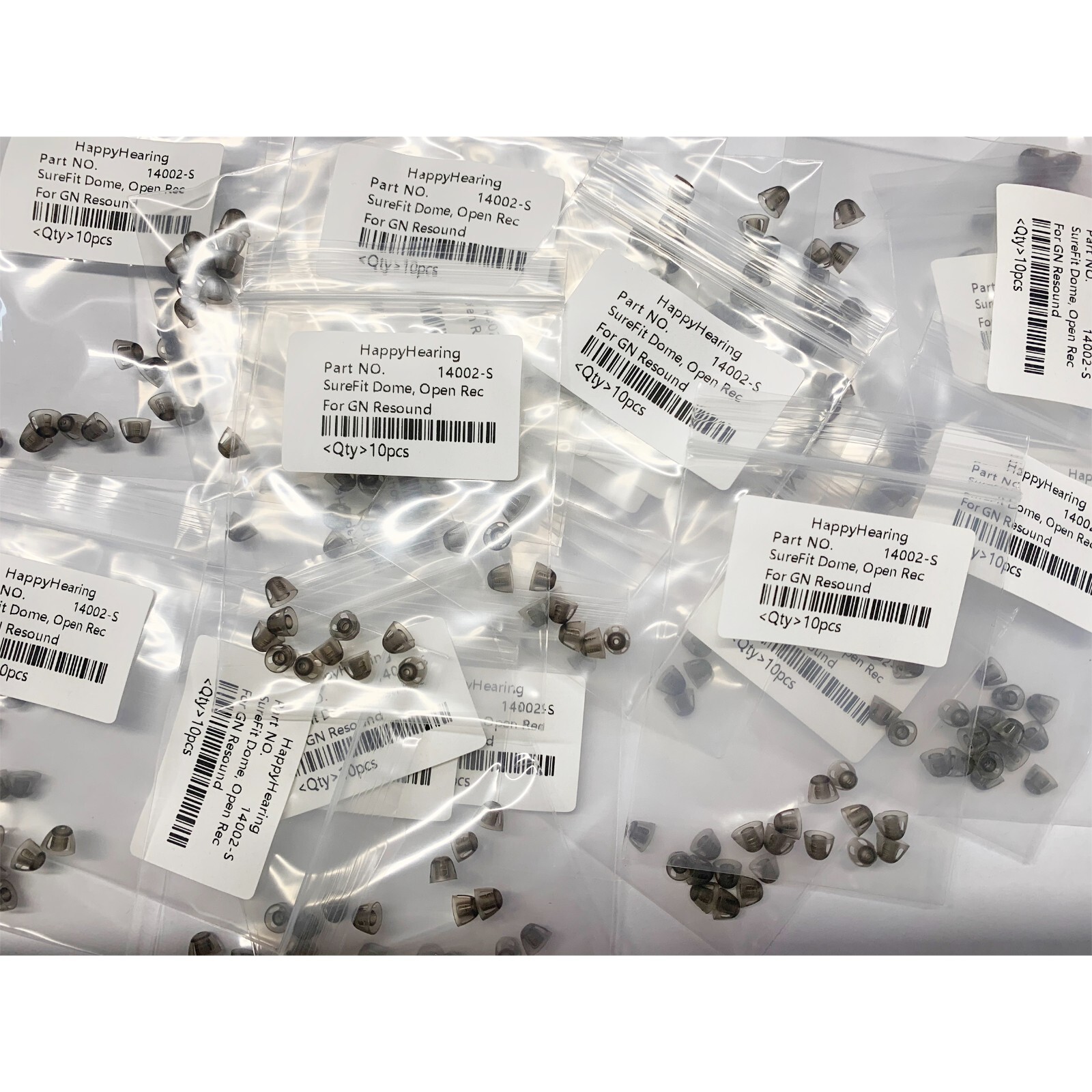 Hearing Aids Domes 10 Pieces Sure Fit Open Dome S 6mm for GN Resound HA