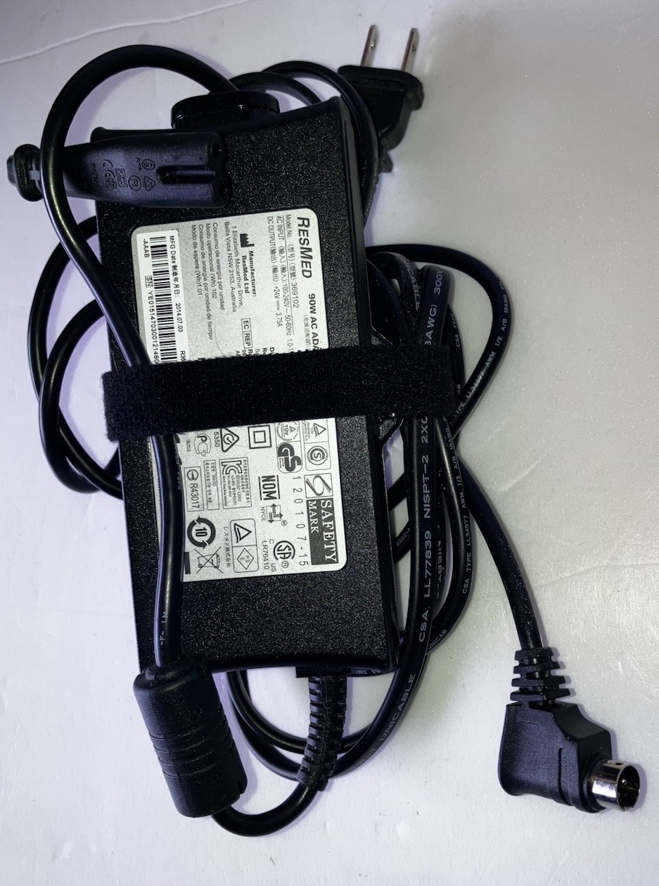 ResMed 90W AC Power Supply Adapter Charger Black Replacement Cord Cable OEM IP21