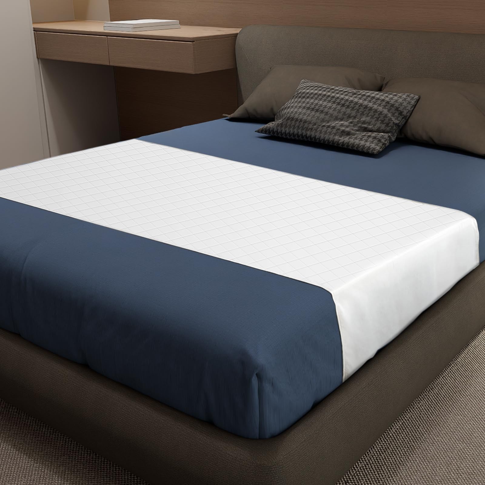 Bed Pads Washable Waterproof, King 76″ x 36″, Pack of 2 Incontinence Bed Pads…