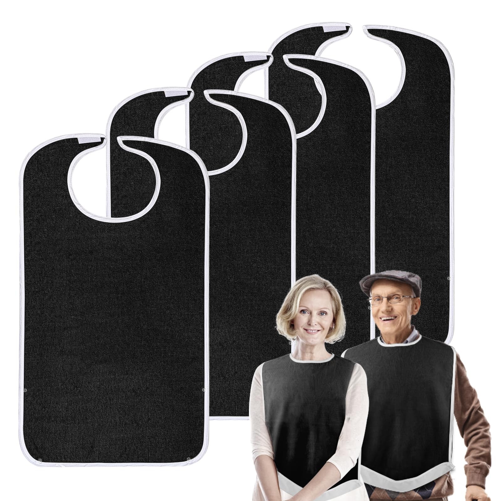 Pozico Adult Bibs for Eating Women/Men/elderly Washable,Waterproof, Clothing …