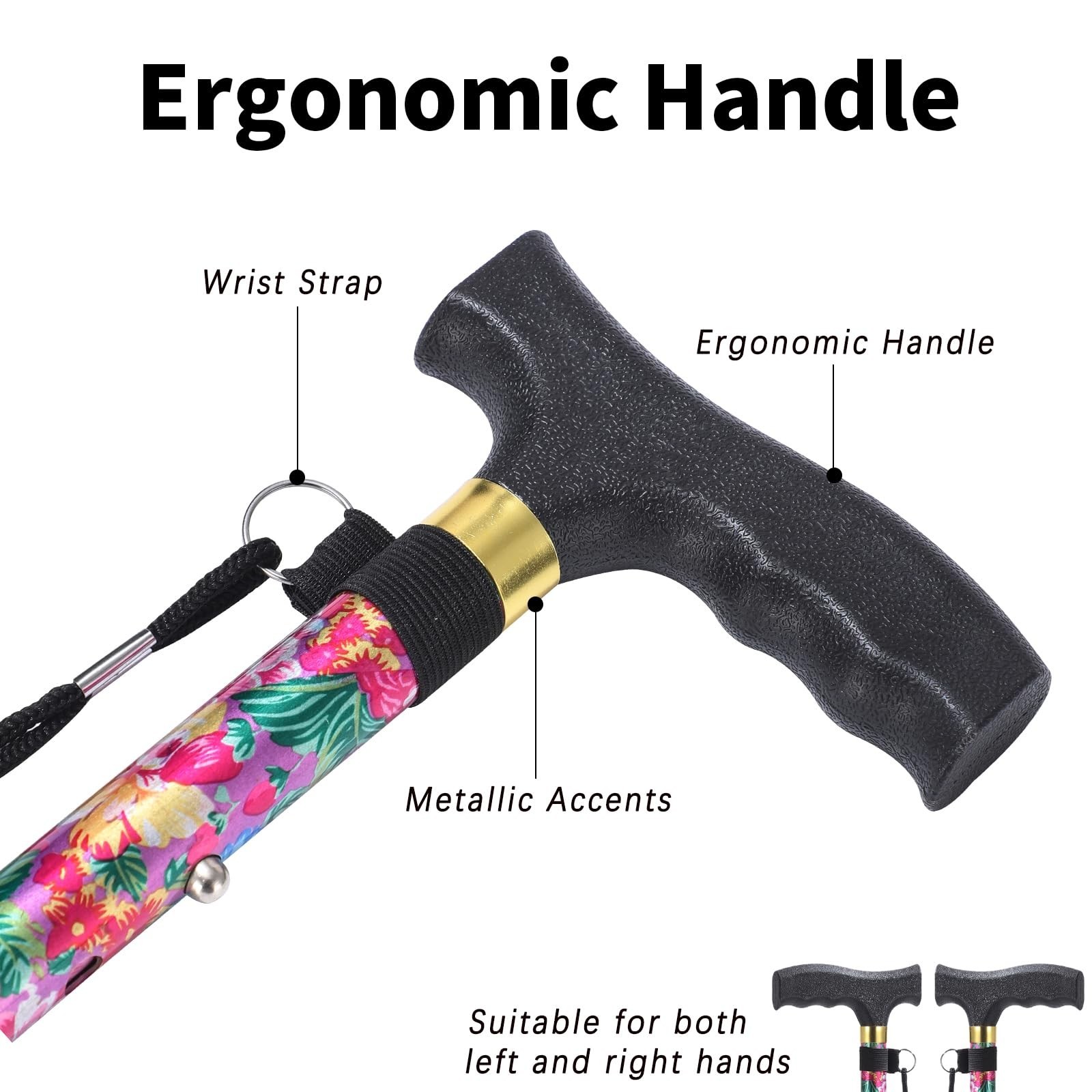 Walking Cane, Cane for Man/Woman | Mobility & Daily Living Aids | 5-Level Hei…