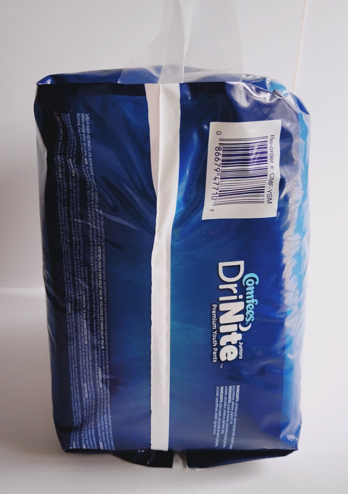 Lot of 6 x 17pk Comfees DriNite Juniors Premium Youth Pants Size S/M 38-65+ Lbs