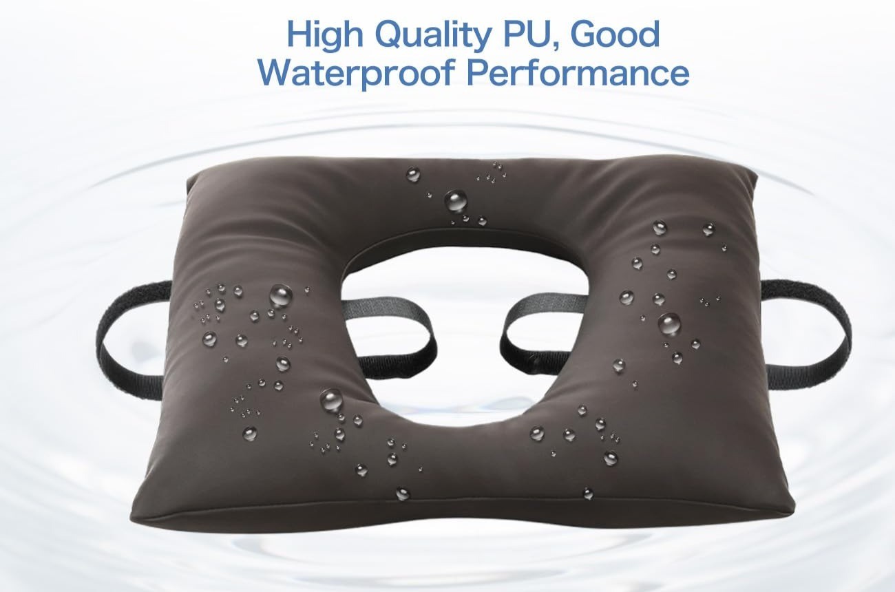Bedside Commode Cushion Soft Seat Pad Toilet/Shower/Bedside Universal Fit Coffee
