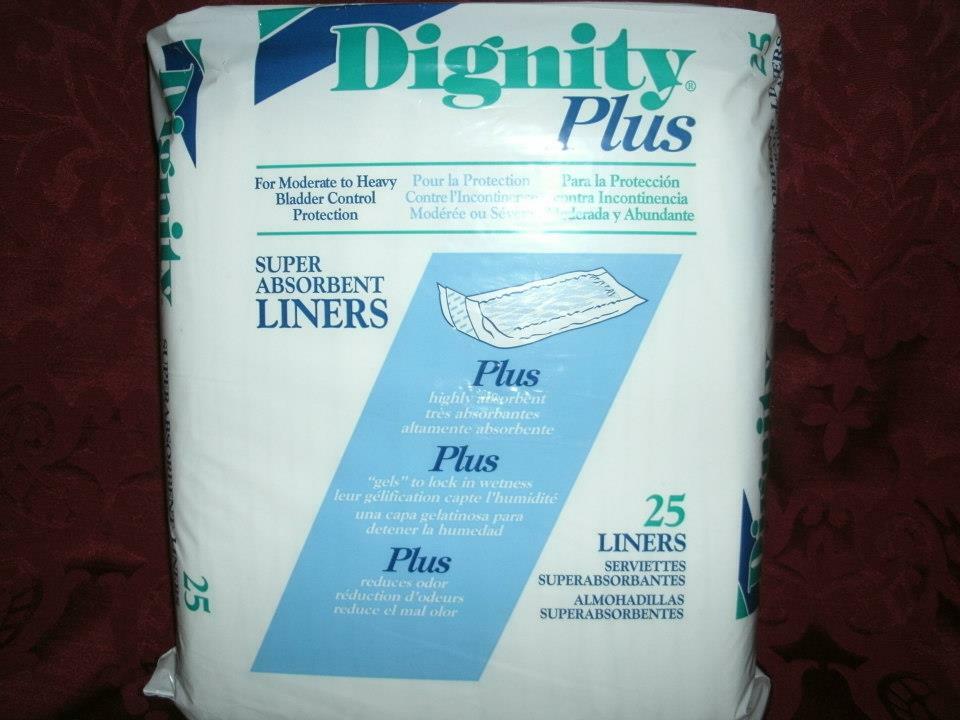 CASE of 150 Dignity Plus UNISEX SUPER ABSORBANT DISPOSABLE LINERS CASE DEAL $50
