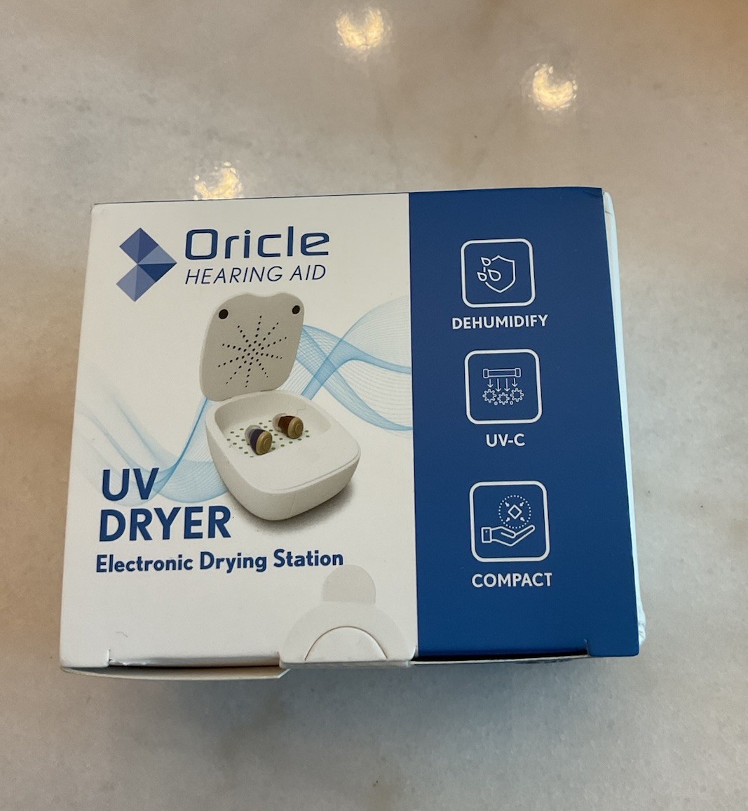 NEW Oricle Hearing Aid UV Dryer Electronic Drying Station
