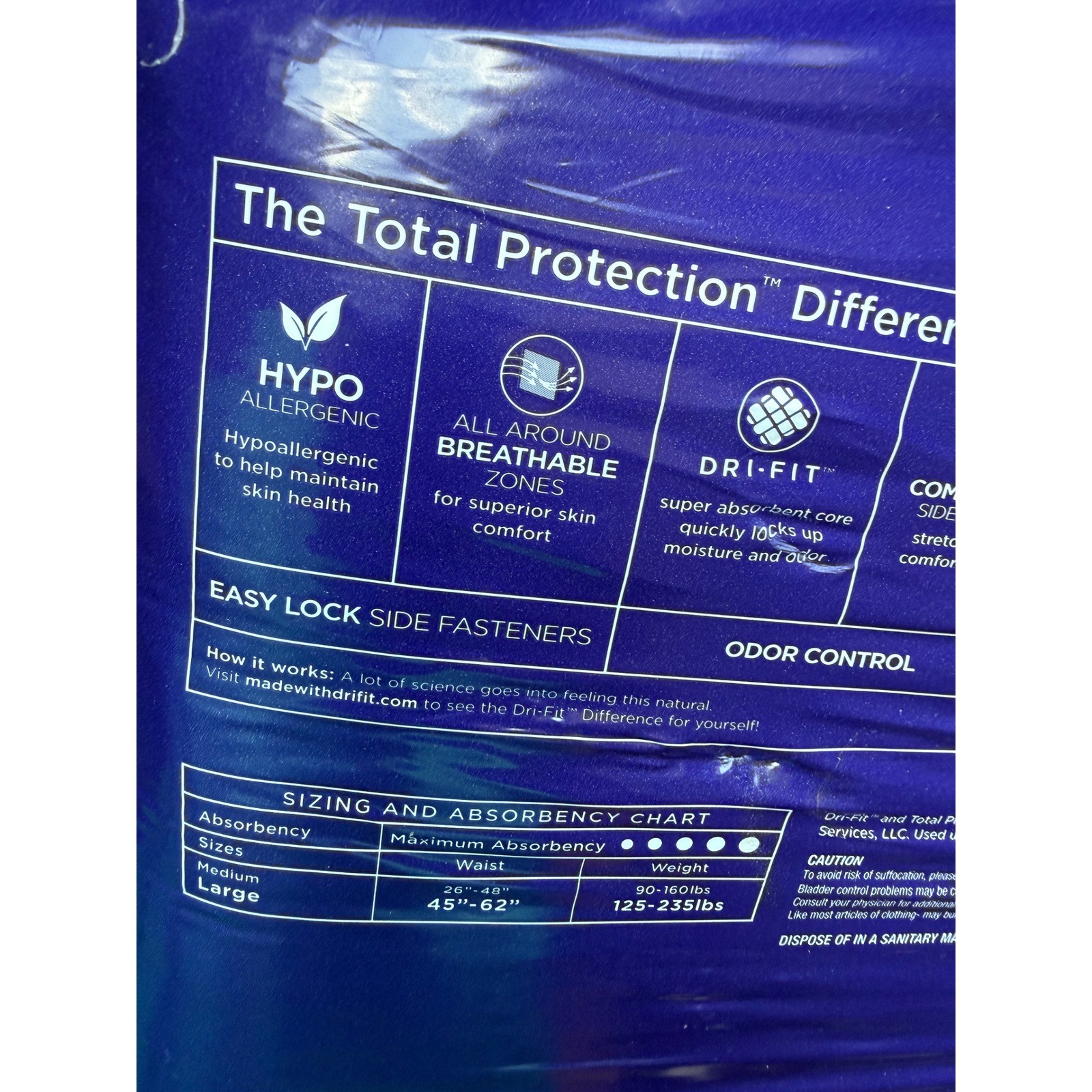 Member’s Mark Total Protection Adjustable Briefs Large 12 Count Max Absorbency